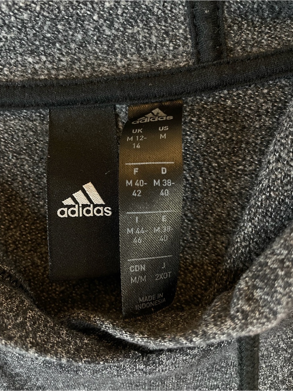 Adidas Women's Dark Charcoal Cropped Hoodie - Picture 4 of 9